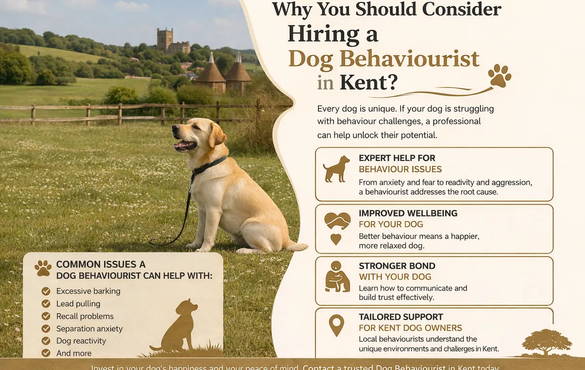 Dog behaviourist in Kent helping with barking, reactivity and behaviour issues